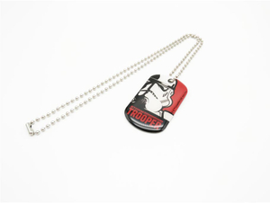 Personalized men gold metal custom 3d engraved logo soft enamel necklace name dog tag/custom dogtag