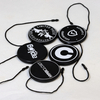 String Lock Seal Tag Embossing Hang Tags Labels PE Garment Shoes Bag Suitcase Accessories Custom Embossed Brand Logo Plastic