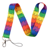 Colorful LGBTQ Flag Lanyard Gay Pride Badge Holders for Pride Parades And Events