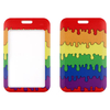 Colorful LGBTQ Flag Lanyard Gay Pride Badge Holders for Pride Parades And Events