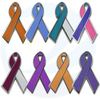 Custom Metal Detection Saves Lives Crossed Hats Brooch Badge Pink Ribbon Enamel Lapel Pin Breast Cancer Awareness Charms