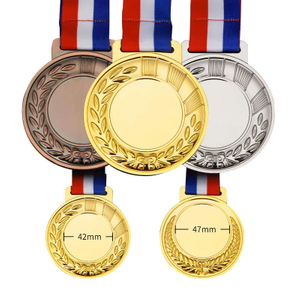 Custom Blank Medals Gold Silver Copper Sublimation Blanks Medal Engrave Sports Marathon Run Medals