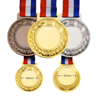 Custom Blank Medals Gold Silver Copper Sublimation Blanks Medal Engrave Sports Marathon Run Medals