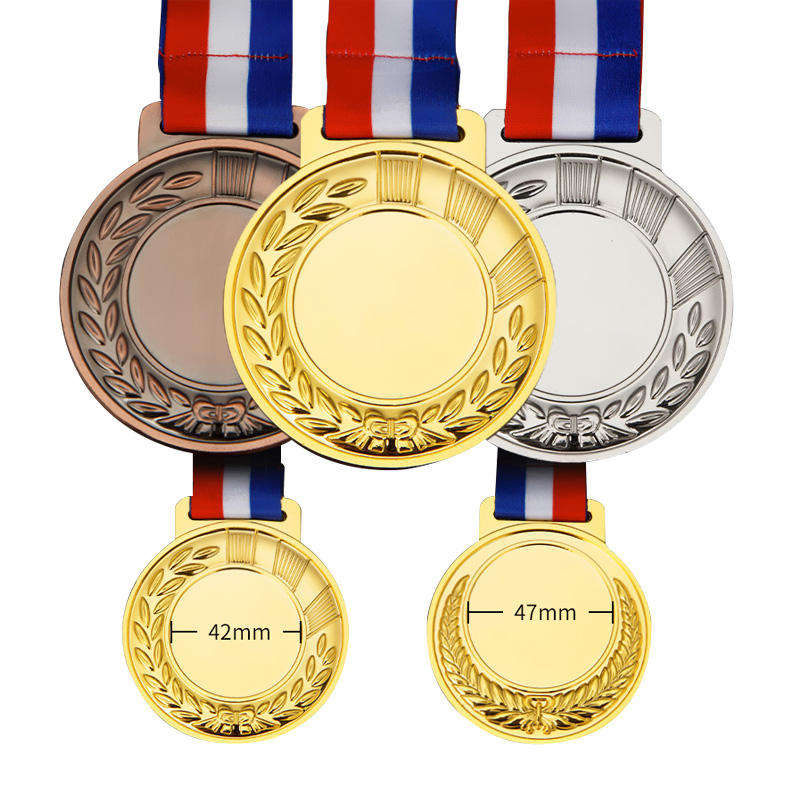 Custom Blank Medals Gold Silver Copper Sublimation Blanks Medal Engrave Sports Marathon Run Medals