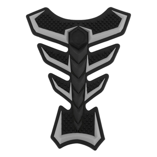Custom Logo Color Motorcycle Sport Bike Gas Tank Pad Cover Decal Protector Sticker Black-Gray