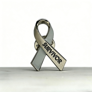 custom Survivor awareness ribbon pin