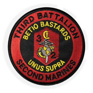3RD BATTALION 2ND MARINES PATCH