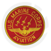 RED MARINE CORPS AVIATION PATCH