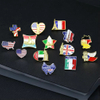 National Flag Brooch Enamel Pin, Clothes Accessories Brooch Travel Commemorative Lapel Badges