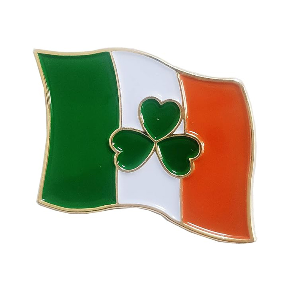 Irish Socialist Republic Irish Flag Enamel Pin Emblem