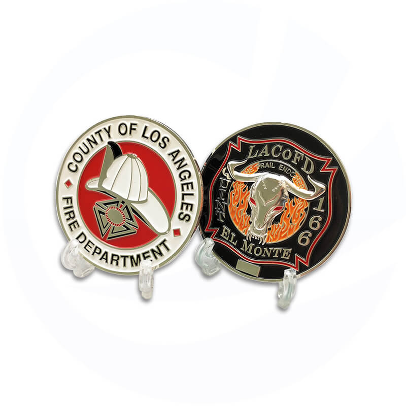 Manufacturer no minimum soft enamel souvenir fire department challenge coin