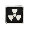 Cancel Pvc Anti Radiation Patch Mushroom Shape Cloud Nuclear Radiation 3D Rubber Patch Pvc Security Seal Tags for Bag Hat DIY