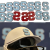 Custom 3D Helmet Decals With 3m Adhesive PVC Rubber Stick-on Patch, Baseball Helmet Stickers Softball, Hockey, Sports Logo