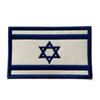 Factory Price Custom Design Embroidery Israel Double Sword Square Letter Label Patch for Outdoor Coats Uniform Sports Applique Stickers Badge