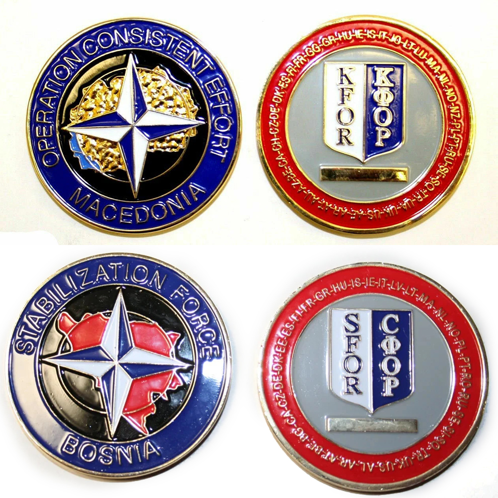 Custom KOSOVO coin 2D/3D Enamel Challenge Coins Metal Logo Souvenir & Commemorative Tokens Engraved Design