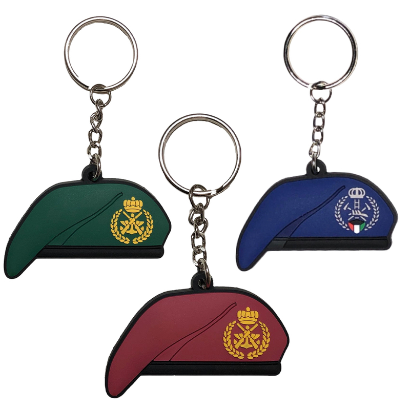 Fashionable Exquisite PVC Rubber Baseball Keychain Like a Cap Beret Style Key Chain Personality Backpack Cap Keychain Jewelry