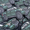 Factory Wholesale Car Shape Car Iron on Patch Car Patch PVC Hook & Loop Patches 2D 3D Embossed 