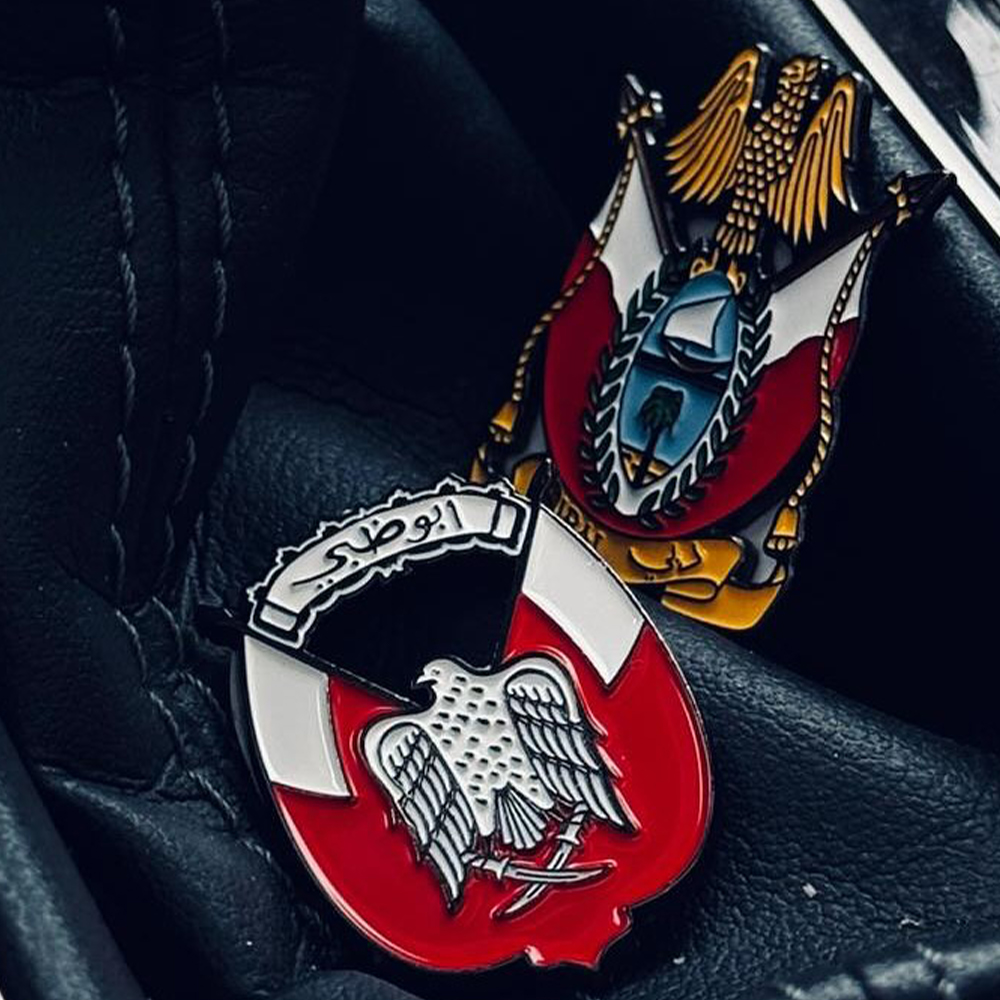 Government of Dubai Official Logo Cell Phone Sticker, Metal Enamel Badge and Car Necklace Pendant phone sticker