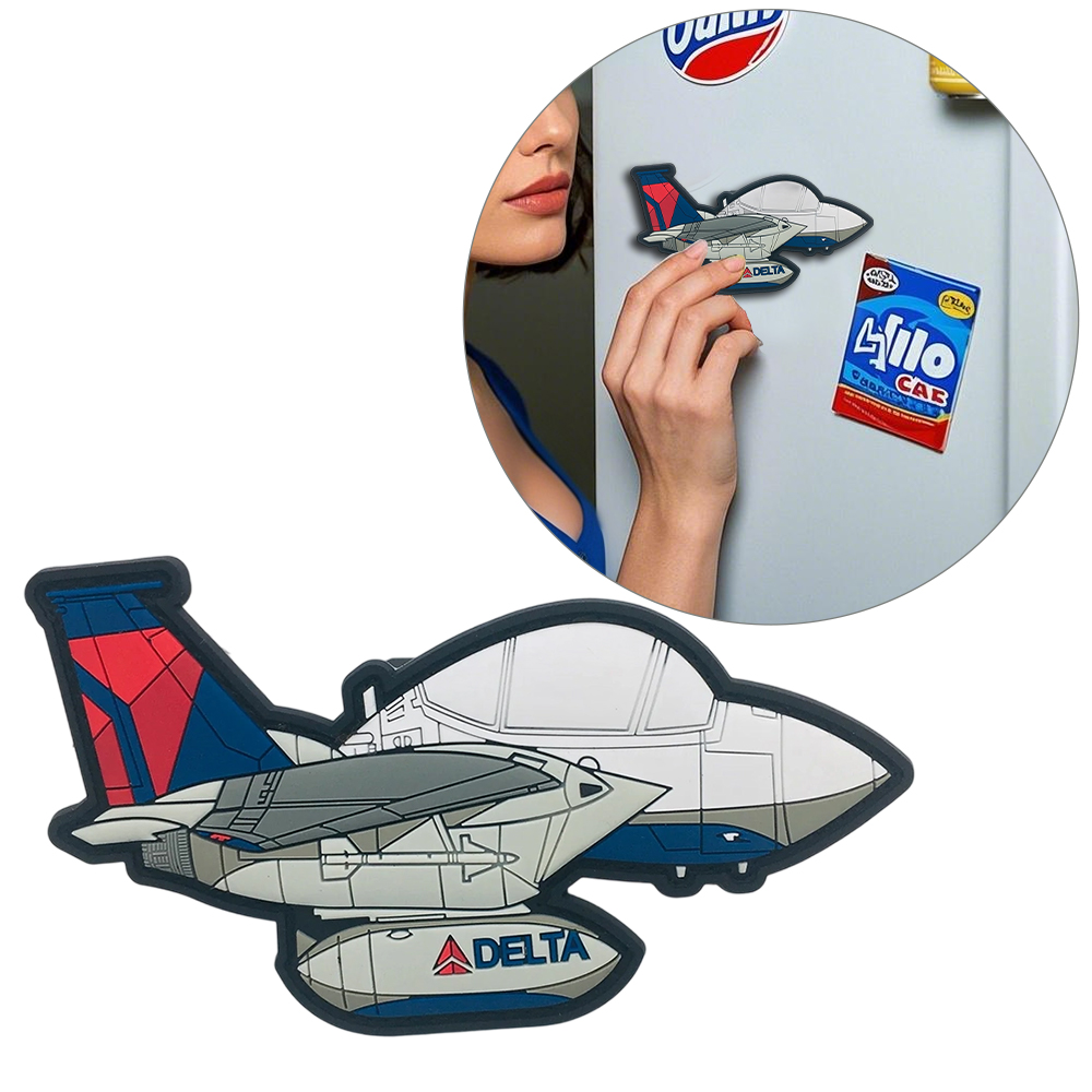 Wholesale Sticker Decoration Custom Logo Design Promotional Soft PVC Refrigerator Customize Airplane Rubber Fridge Magnet