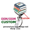 Souvenir Factory OEM PVC Personal Logo Custom Badge Reel for Company or School Retractable ID Name Card Holder