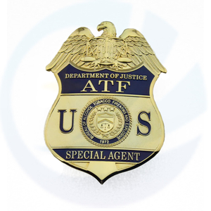 US ATF Special Agent Badge Solid Copper Replica Movie Props
