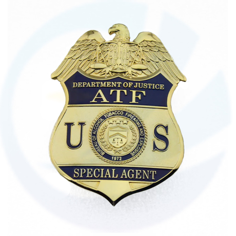 US ATF Special Agent Badge Solid Copper Replica Movie Props