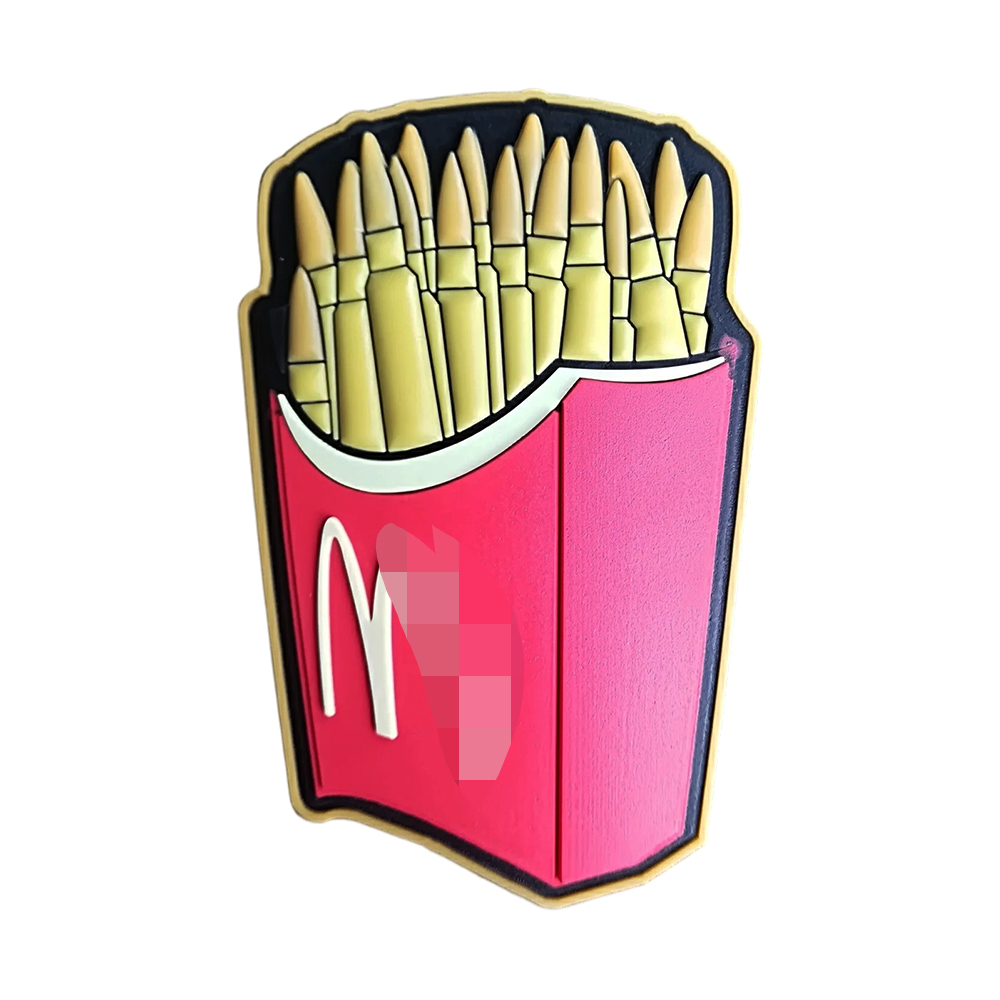 Custom PVC Patches 2D 3D Soft PVC Clothes Rubber Patch With Hook and Loop Backing RUBBER PVC PATCH