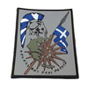High Quality Custom UV Printed GREEK PVC Patch for Hat 3D Colorful with Cover Border and Loop & Hook Backing