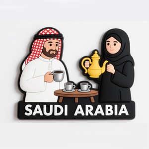 Guangzhou Manufacturer Saudi Arabia Travel Souvenir Soft Pvc 3d Embossed Fridge Magnet , Flexible Plastic Magnets