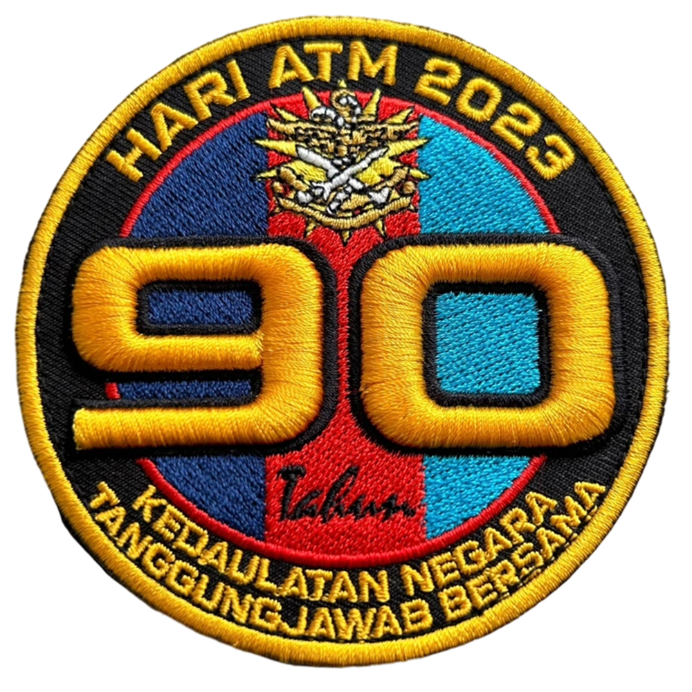 Colors Embroidery Country Flag Element Patch of Malaysia Multiple Choice Round Tactical Malaysia Flag Patch for Jackets Shirt