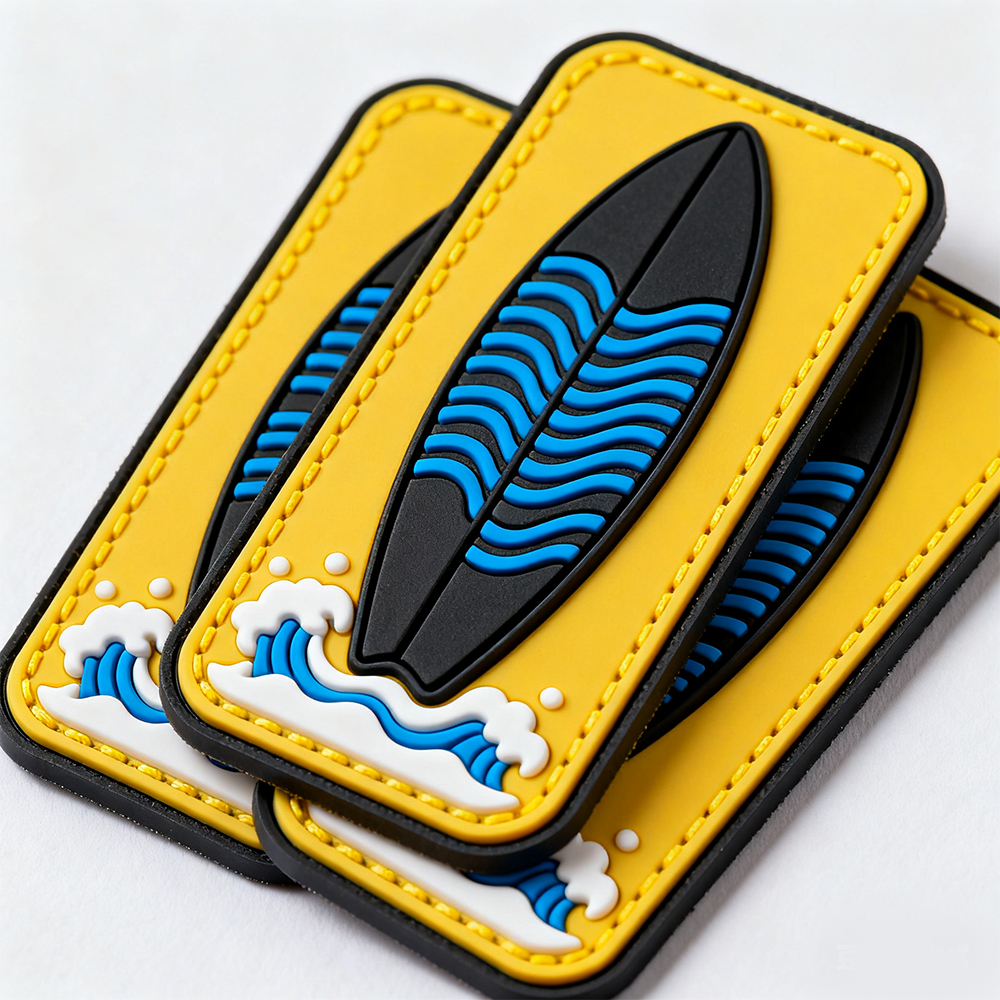 3D Logo Patches Clothing High Quality Silicone Clothing Tags And Labels Rubber Patch Hook Loop Tactical PVC Patch Manufacturer