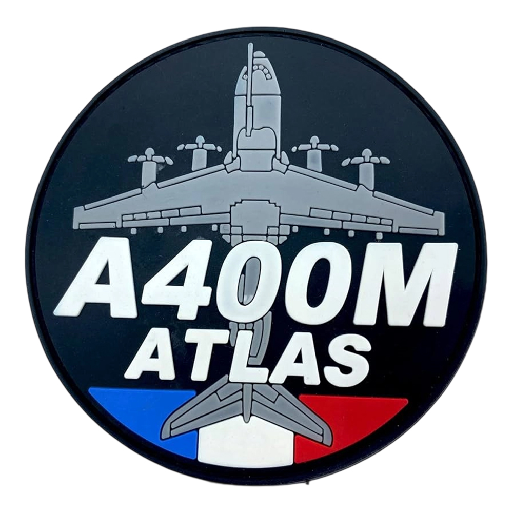 3D Aircraft PVC Fully Embroidered Cool Patch by PatchClub Iron-On PVC with Merrow Border for Clothes and Bags OEM Model