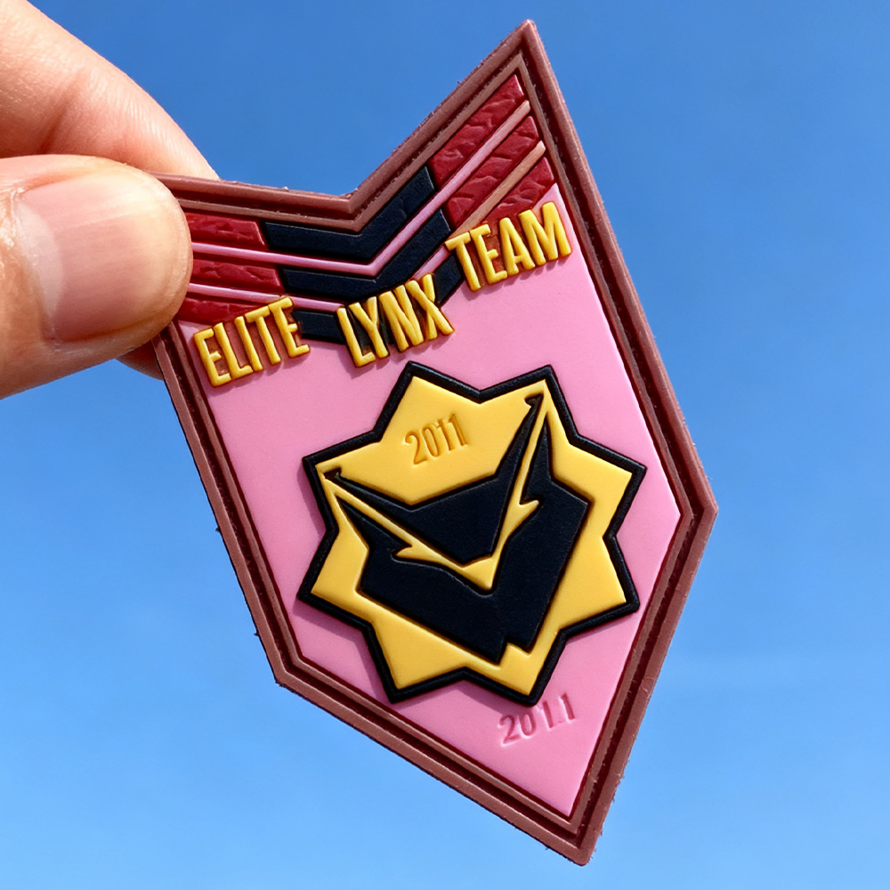 Custom Portugal Airsoft Style PVC Patch Soft Rubber 3D Logo Label Personalized Hook and Loop Badge for Clothing Bags Jackets