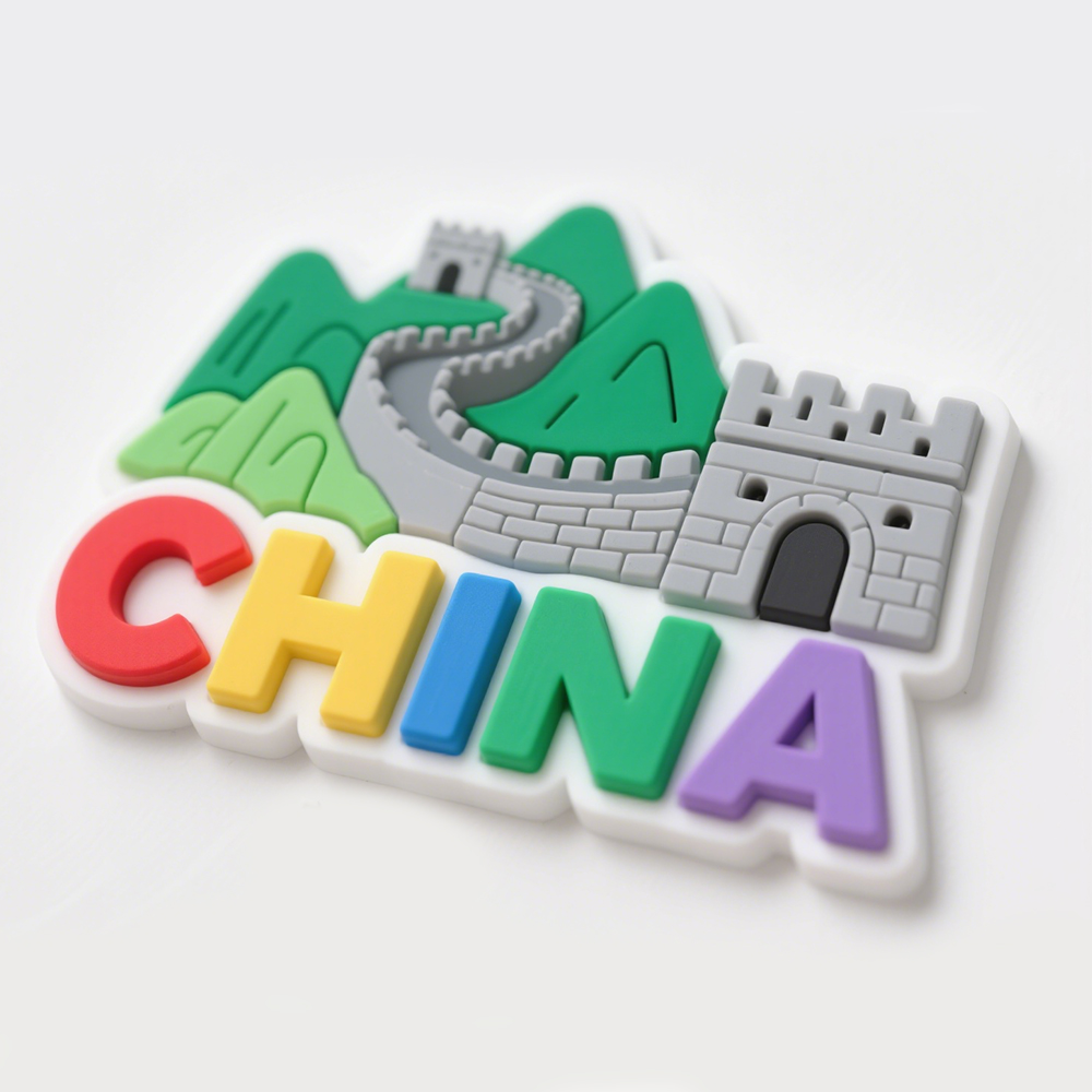 Factory Custom Made Design Souvenirs Stickers Embossed Design Soft PVC Rubber Silicone 3D Rubber Fridge Magnet