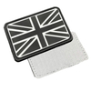 No Minimum Clothes Custom UK 3d Embossed Soft Pvc Silicone Rubber Logo Patches With Hook And Loop Backing