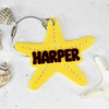 Sea Creatures Name Tag for Beach Tote, Ocean Theme Backpack Tag, Lunchbox Identifier, Birthday Party Favors Pvc Keychain