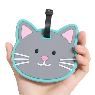 China Factory Price High Quality Colorful Luggage Label DIY Pvc Luggage Tag Soft for Luggage Cases