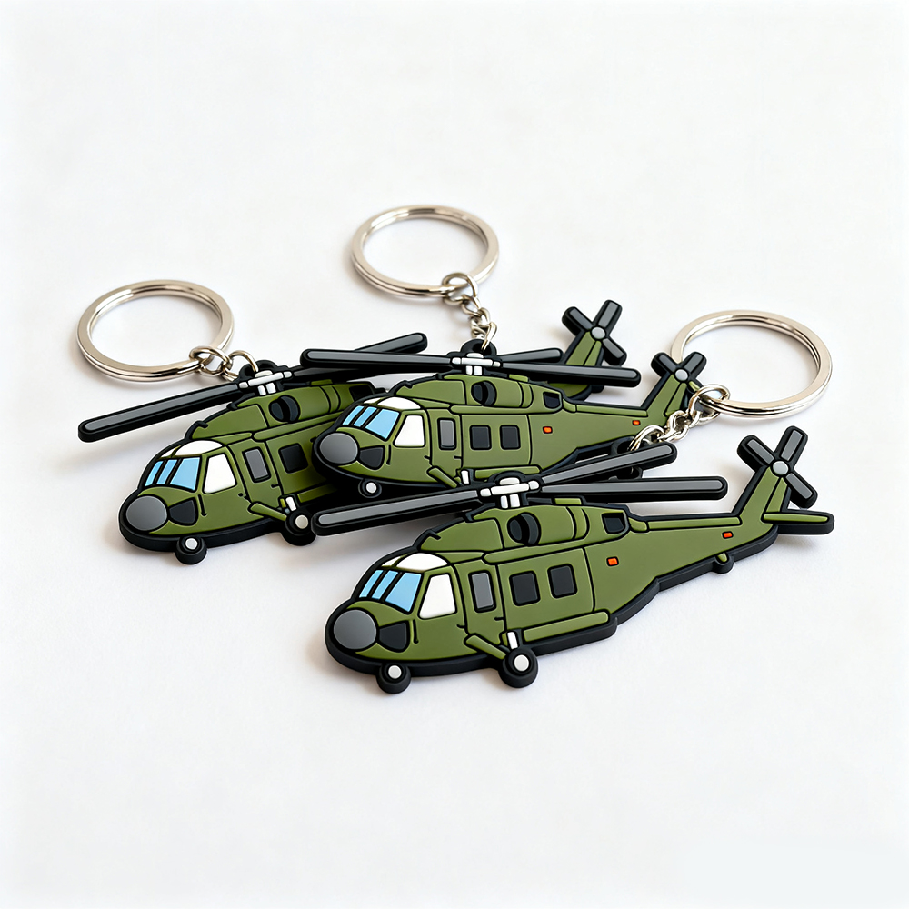 Customized Airplane Key Chain for Advertisement Factory Cheap Price Custom Pvc Rubber Keychain for Promotion Gift