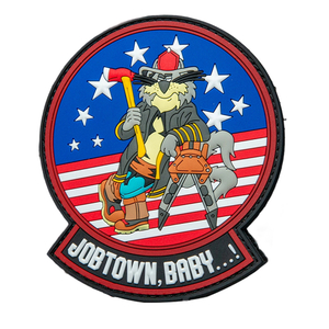 Custom 3D Logo Patches Clothes Garment Patches Tactical Soft Labels Rubber PVC Patches for Grand Island Fire Company in NY