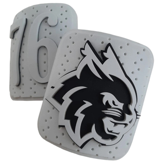 Good Quality Custom 3d Pvc Rubber Label Patch Machine Velcro Soft Pvc Patches for Rugby protective shield