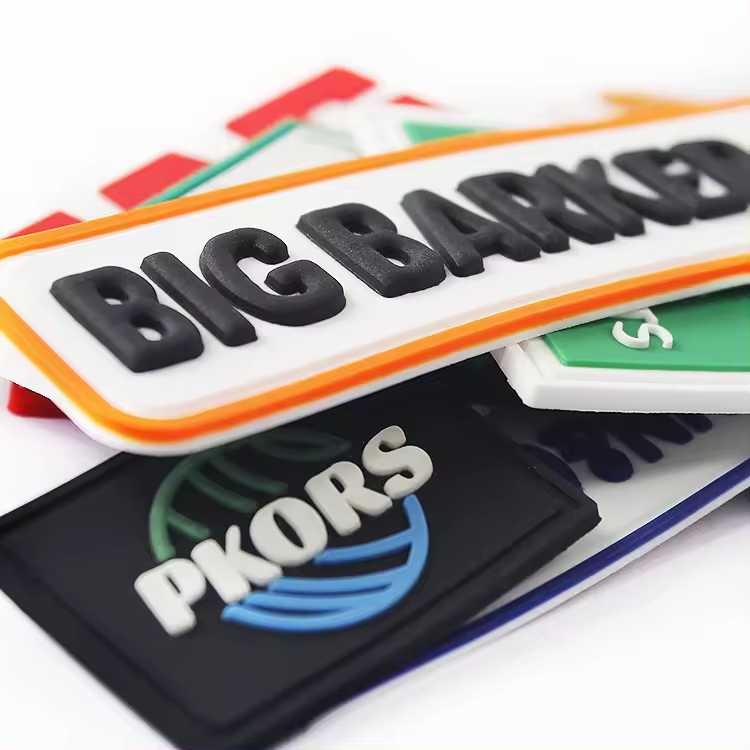 No Moq Clothes Custom 3d Patch Soft Silicone Rubber Pvc Patches