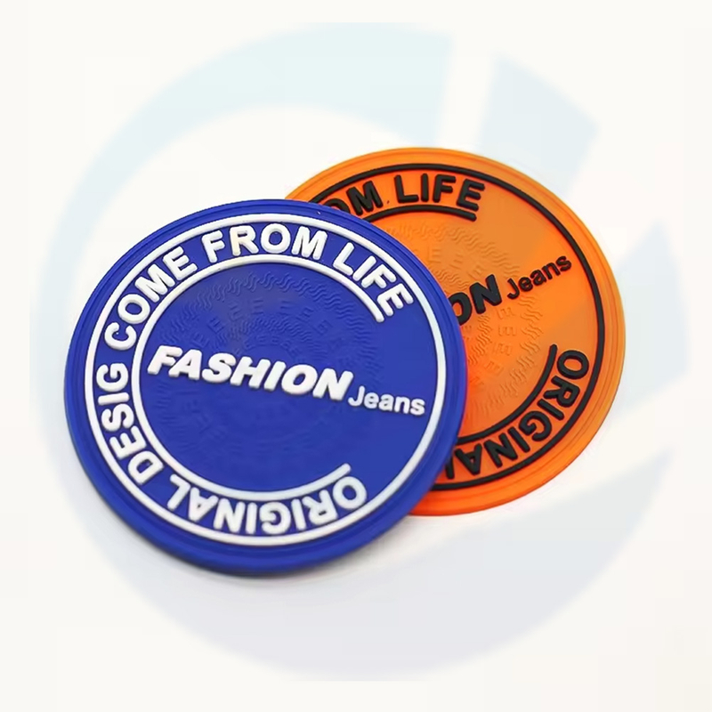 Custom Brand Logo Luxury Patches Sew-on Silicone Rubber Patch
