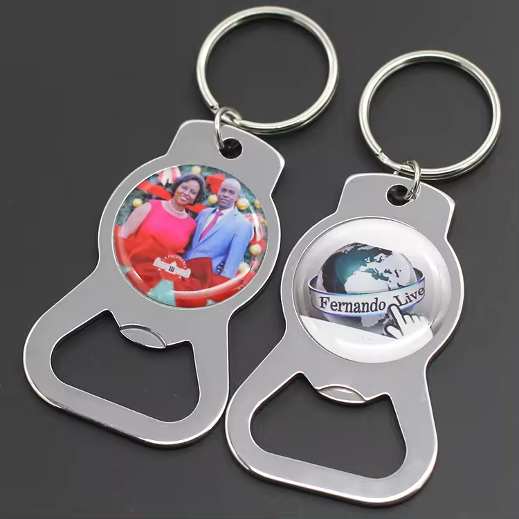 Cheap Bulk Custom Keyring Bottle Opener, Key Chain Bottle Opener, Metal Blank Bottle Opener Keychain