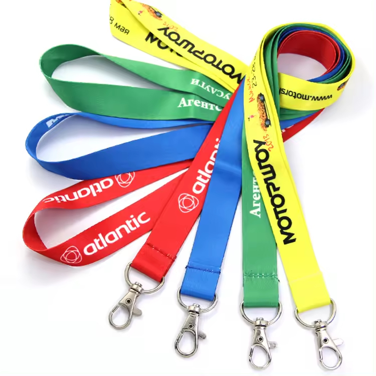 Wholesale Custom Promotional Sublimation Lanyard Blank Satin Teacher Lanyards Accessories