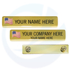  PATRIOTIC ENGRAVED NAME PLATE WITH USA FLAG