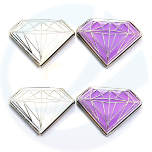Wholesale Metal Custom Diamond Shape Enamel Pin Badge