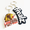 Custom logo 3D PVC Embossed keychain