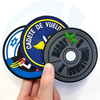 Custom Logo Soft PVC Silicone Heat Transfer Self-adhesive Backing Durable Rubber 3D Patch