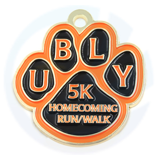 Supplier customized homecoming dog pets 5k run medals