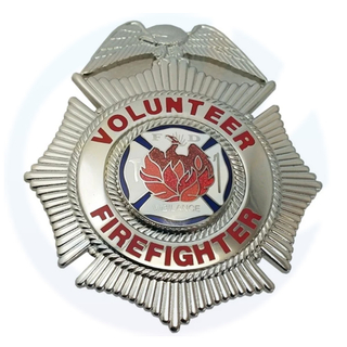 Generic Volunteer Firefighter Maltese-Style Badge